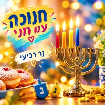 נר רביעי חנוכה עם חני!